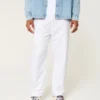 Losse broek van linnenmix