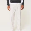 Losse broek van linnenmix