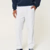 Losse broek van linnenmix
