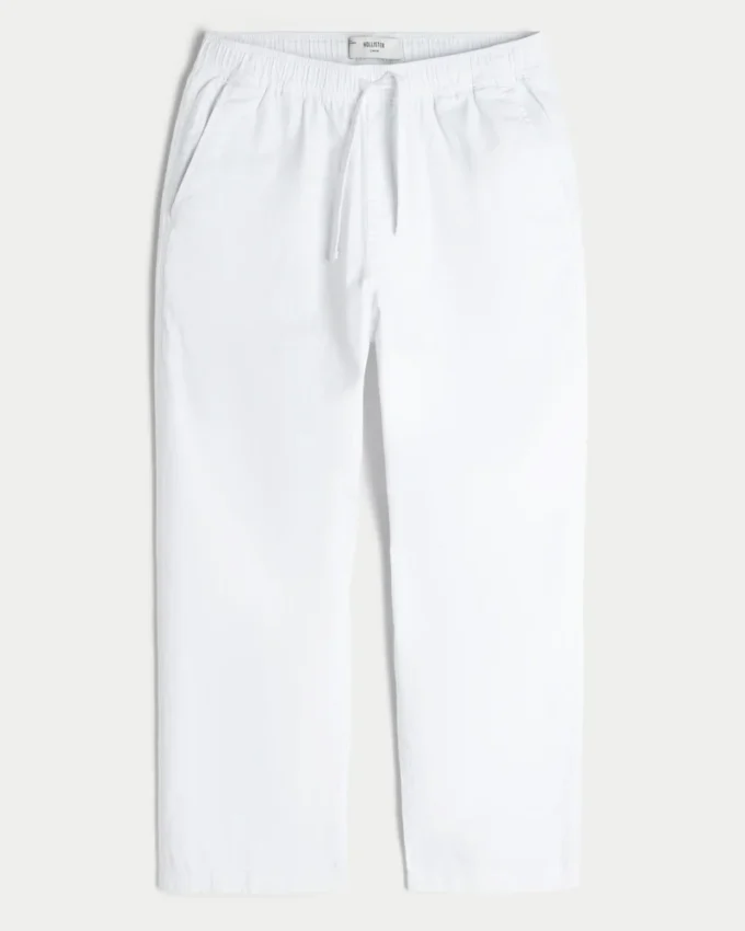 Losse broek van linnenmix Losse broek van linnenmix