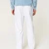 Losse broek van linnenmix