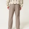 Losse broek van linnenmix