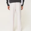 Losse broek van linnenmix