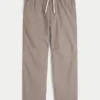 Losse broek van linnenmix