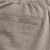Losse broek van linnenmix