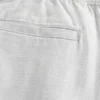 Losse broek van linnenmix