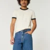 Losse denim short boven de knie Losse denim short boven de knie
