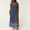 Maxi-jurk met open rug