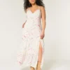 Maxi-jurk met open rug