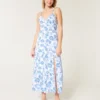 Maxi-jurk met open rug