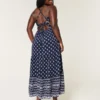 Maxi-jurk met open rug