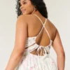 Maxi-jurk met open rug