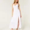Maxi-jurk met open rug