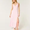 Maxi-jurk met open rug