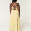 Maxi-jurk met open rug Maxi-jurk met open rug