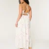 Maxi-jurk met open rug