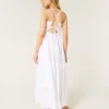 Maxi-jurk met open rug