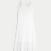 Maxi-jurk met open rug