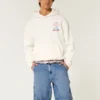Medium gewassen baggy denim shorts