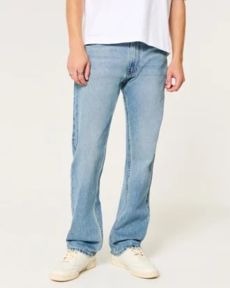 Medium wash rechte jeans