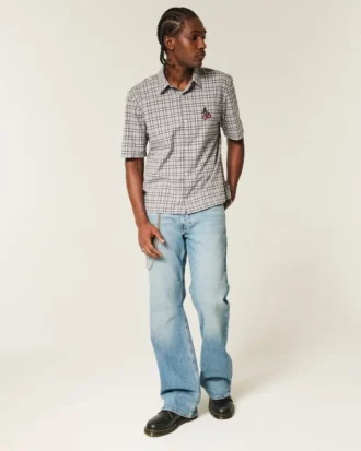 Medium wash relaxed bootcut jeans Medium wash relaxed bootcut jeans