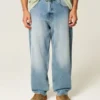 Medium Wash Skater Baggy Jeans Medium Wash Skater Baggy Jeans
