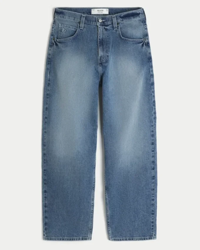 Medium Wash Skater Baggy Jeans Medium Wash Skater Baggy Jeans