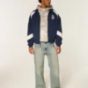 Met fleece gevoerde Real Madrid CF grafische trainingsjas Met fleece gevoerde Real Madrid CF grafische trainingsjas