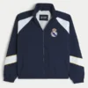 Met fleece gevoerde Real Madrid CF grafische trainingsjas Met fleece gevoerde Real Madrid CF grafische trainingsjas