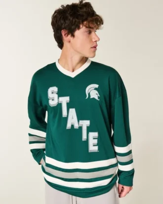 Michigan State University Spartans grafisch hockey shirt