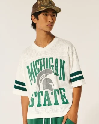 Michigan State University Spartans grafisch voetbalshirt