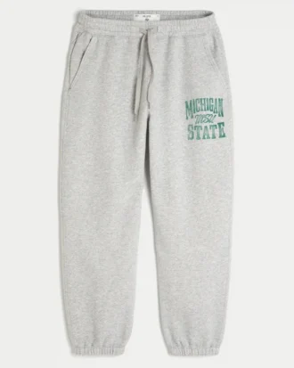 Michigan State University Spartans Graphic Baggy Cinch Fleece Joggingbroek