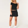 Mid-Rise Pleated Mini Skort Mid-Rise Pleated Mini Skort
