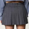 Mid-Rise Pleated Mini Skort Mid-Rise Pleated Mini Skort