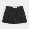 Mid-Rise Pleated Mini Skort Mid-Rise Pleated Mini Skort