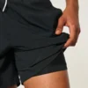 Mid-Thigh Seersucker Volley zwembroek