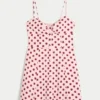 Mini-jurk met knopen
