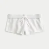 Mini-short met fleece en strepen aan de zijkant Mini-short met fleece en strepen aan de zijkant