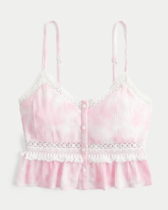Mini-tanktop met franjes
