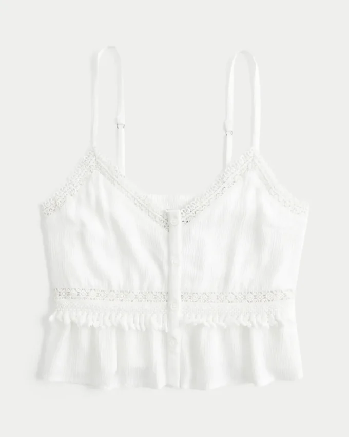 Mini-tanktop met franjes