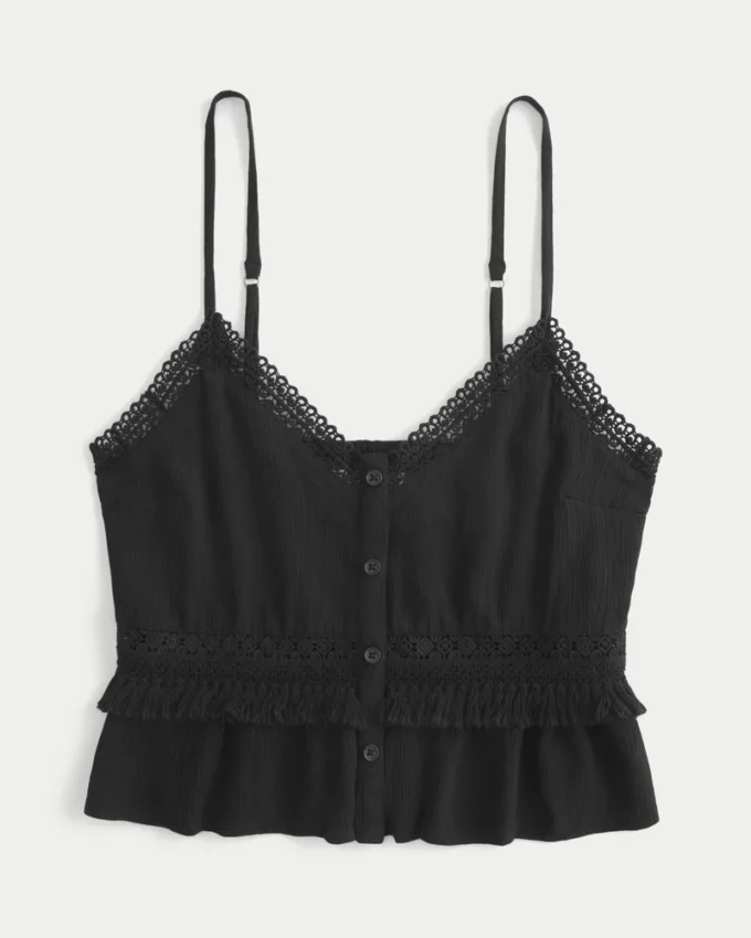 Mini-tanktop met franjes