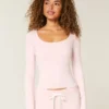 Naadloze stof Scoop Top Naadloze stof Scoop Top