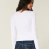 Naadloze stof Scoop Top