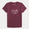 Naughty But Nice grafisch baby-T-shirt
