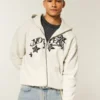 No Fear Graphic Zip-Up Hoodie No Fear Graphic Zip-Up Hoodie