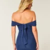 Off-shoulder bodycon jurk van mesh Off-shoulder bodycon jurk van mesh
