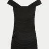 Off-shoulder bodycon jurk van mesh Off-shoulder bodycon jurk van mesh