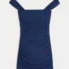 Off-shoulder bodycon jurk van mesh Off-shoulder bodycon jurk van mesh