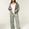 Olijfgroene camouflage baggy joggingbroek Olijfgroene camouflage baggy joggingbroek