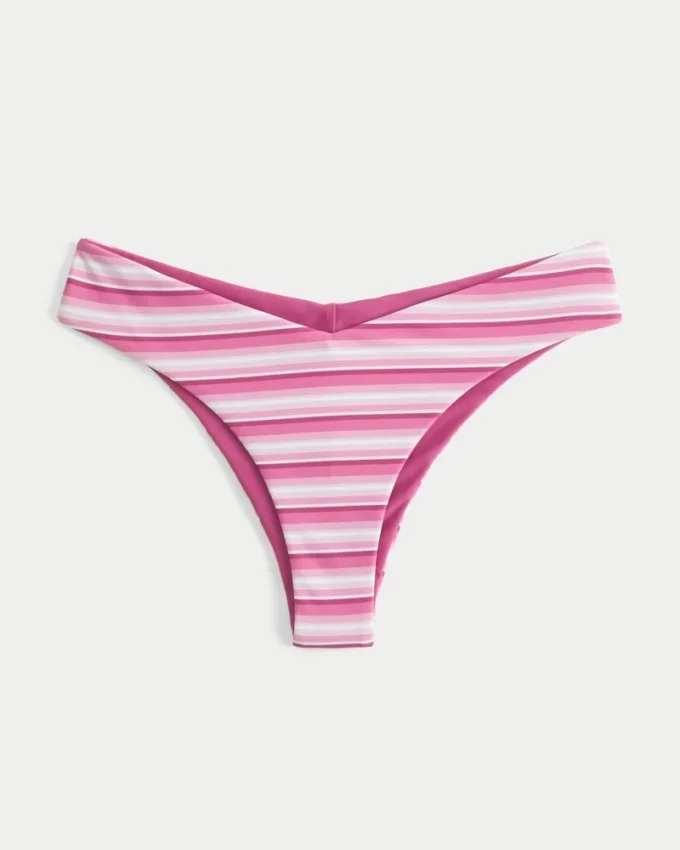 Omkeerbaar V-taille cheeky bikinibroekje